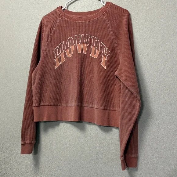Altar'd State ‘Howdy’ Ribbed Sweatshirt - Picture 11 of 11